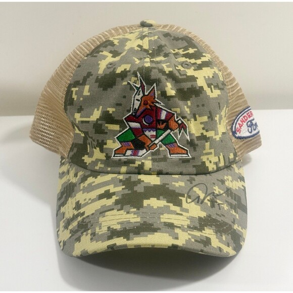 Phoenix Coyotes Hockey Hat NHL Camo Camouflage Giveaway Snapback Cap Vintage - Picture 1 of 8